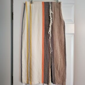 ZARA Fringe Striped Skirt